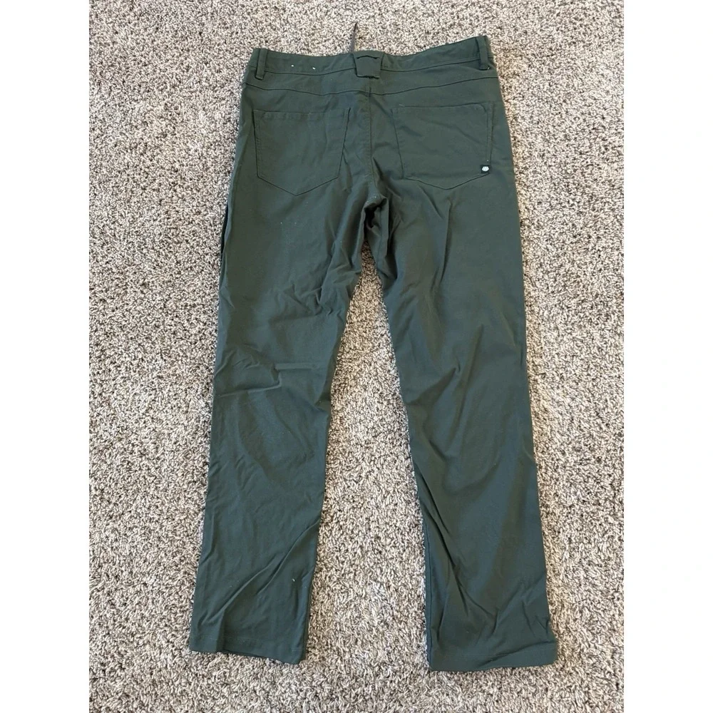 686 Pants Mens 36x34 Green Chino Everywhere Regular Fit Technical Outdoors